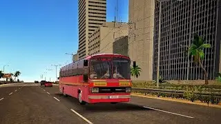 MSRTC red bus running on the highway of America | New York to Lose Santos || Full drive video ||