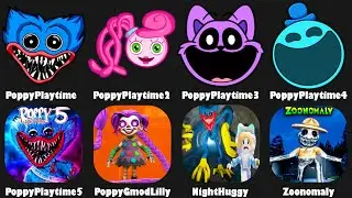 Poppy Playtime Chapter 1 to 5 Mods New Bosses,Poppy Playtime Chapter 5 Lilly Lovebraids,Zoonomaly