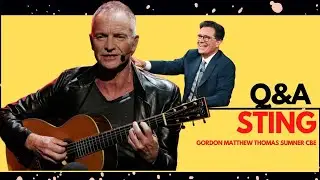 Sting on a quick fire | Stephan Colbert