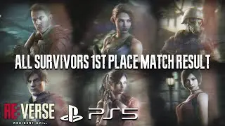 RESIDENT EVIL RE:Verse PS5 | All Survivors 1st Place Match Result Gameplay