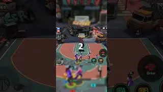 Re-enacting Harden's 3 pointer!  #3v3 #basketrio #basketball #nba #gaming #shorts