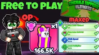 I Completed This NEW Free To Play Friendly Clicker Simulator! | Emerald Tappers Ultimate | (Roblox)