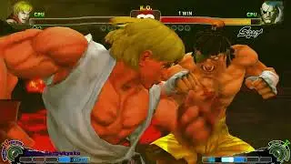 KEN VS SAGAT | Ultra Street Fighter IV  (Hardest AI) #gameplay