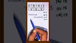 Counting triangles reasoning #maths #countingfigures #figurecounting #trianglecounting