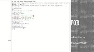 Coding for Kids in Python: Part 4-1: Strings and List
