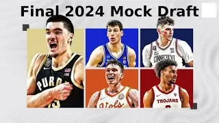 Final 2024 NBA Mock Draft with TRADES. Will Bronny James make it the Lakers at 55?