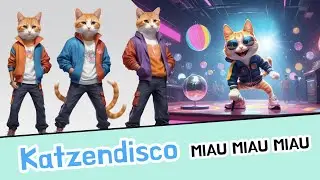 Katzendisco - Miau Miau Miau | Kinder-Party Lied zum Tanzen & Feiern
