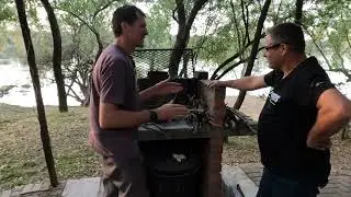 BOOOOOM!!! Fire Starter with your bike and no MATCHES. Do not try this at home kids.