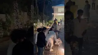 icon star allu arjun with daughter Allu Arha Celebrating Diwali #alluarjun #shots #pushpa