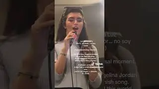 BRAND NEW Angelina Jordan sings her original Spanish song #angelinajordan #reaction #new #viral #fyp