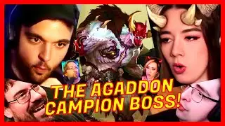 DOOM GUY VS AGADDON CHAMPION BOSS REACTIONS - DOOM THE DARK AGES BOSS REACTIONS AGADDON HUNTER BOSS!