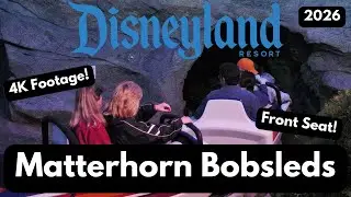Matterhorn Bobsleds Disneyland 4K 2160p Front Seat Daytime