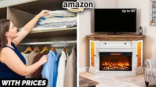 25 USEFUL New AMAZON FINDS for TINY Apartments | Smart Space Saving Furniture Ideas [With Prices]