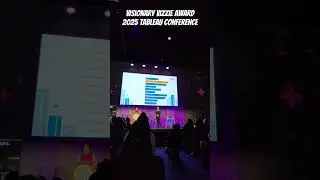 Andy Kriebel winning the Visionary Vizzie at #tc25 #tableau #salesforce