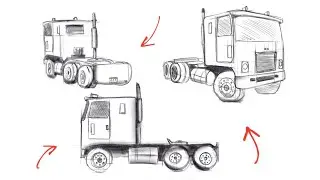 How to draw a truck! (Tutorial) kinda