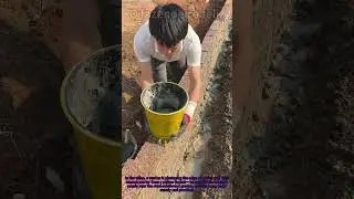 Brick Wall Plastering! Safety Tip for Cement Mortar Application #Brickwork