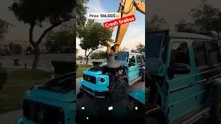 Mercedes G63 AMG Brabus crash😳 #mercedes #G63 #brabus #amg #crash #animated #ai #car #auto