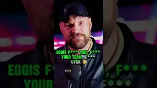 Tyson fury swears at Uysk 😳😳 #tyson #fury #uysk #boxing #heavyweight #america