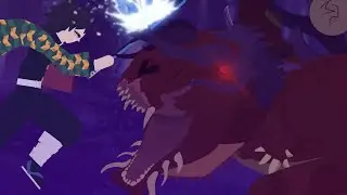 Tomioka meets Oni Dinosaur II Stick Nodes Animation II Demon Slayer: Timeless Forest