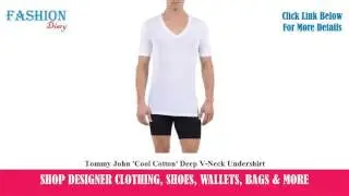★★★ Tommy John 'Cool Cotton' Deep V-Neck Undershirt ★★★