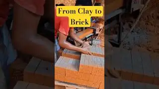 How Red Bricks Are Made from Clay!(@la.ith139 on IG) #experiment #facts