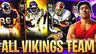 ALL TIME MINNESOTA VIKINGS TEAM! RANDY MOSS, ADRIAN PETERSON! Madden 19 Ultimate Team