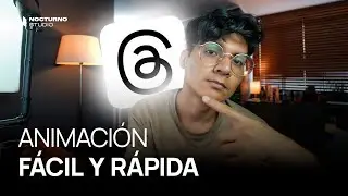 Como animar el logo como Meta THREADS 🌀 LOGO ANIMATION