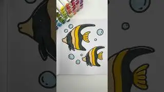 Coloring Tropical Fish Duo 🐠🐠 | #tropicalfishduo #coloring #coloringtime #markers #kidsart