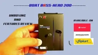 Unboxing And Features Review Of boAt BassHeads 200 In Ear Wired Earphones With Mic