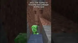 Where's the last pillager?  #minecraft #minecrafthumor #games #gaming #game #shorts #short #pillager