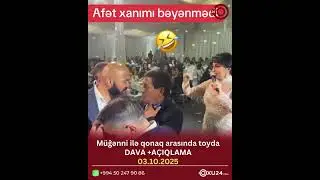 Afət Fərmnqızı ilə qonaq arasında TOYDA DAVA #Afetfermanqizi #mahnı  #azerbaijanvisa #viral #fyp