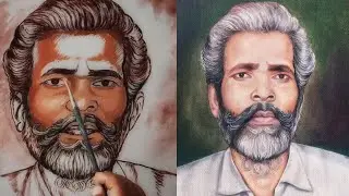 How I paint Portrait painting | Qaisar art