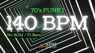 [BPM cornerstone] #70s #140bpm (No BGM)  #drumbackingtrack  #drumbeat #guitar #rhythm #punk #rock