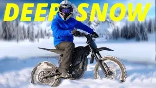 Ebike In Deep Snow