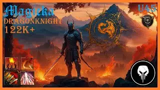 ESO Magicka Dragonknight 122k+ DPS Build, Update 45, PS 5 EU