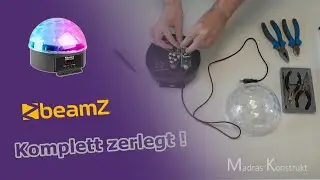 BeamZ Jellyball JB60R Unboxing RGBYWP Discokugel Komplett Zerlegt! 4K