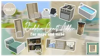 𖥔. 📝 [ 🪴 ] &sdot;₊˚.Redelia Craft Addon 130+ new decors & furniture 🌿 (Aesthetic new furniture addon)