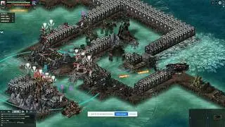 KIXEYE Battle Pirates bounty attacking base new fleet (3 Hellswarm)