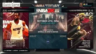 PS4 NBA 2K15 HD Gameplay!: Cleveland Cavaliers vs. Miami Heat!