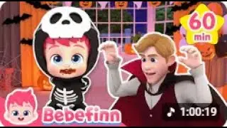 Halloween Yes Papaㅣ1 Hour Kids Song in LoopㅣBebefinn Nursery Rhymes