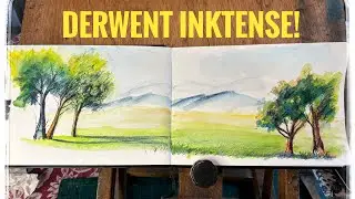 #Derwent #Inktense full painting demonstration