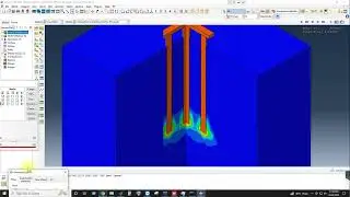 Pile soil displacement  in  abaqus