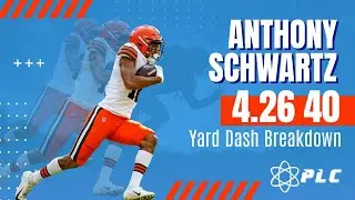 Anthony Schwartz 4.26 40 Yard Dash Slow Motion Breakdown | Faster 40 Series #faster40