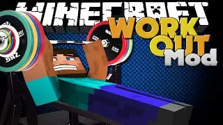 Minecraft Mod - WORKING OUT MOD - FITNESS IN MINECRAFT!!