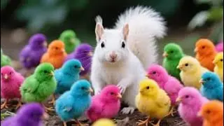 Colorful Chickens, Rainbows Chickens, Cute Chickens, Cute Ducks, Rabbit, Cute Animals