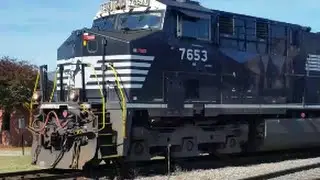 [NS]7653 GE ES44DC &  D8-40CW Leads Z675-24 & Deep 1st GEN K5HL In Fayetteville NC Part 1-3