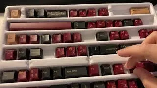 GMK keycaps (Red Samurai) impressions, sound test and honest overview. (Whispered speech)