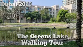 The Greens  Lake Around Walking Tour Dubai
