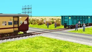 MINI UTKRISHT Coach Coupling Maalgadi | BUMPY RAILROAD | Train Simulator | Railworks 3 |RajuRailroad
