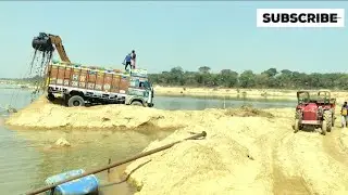 Amazing Skills By New JCB 3DX Backhoe Machine Loading River Sand In A Trucks//Trucks Loading Video